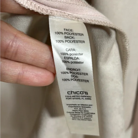 Chico's Dusty Pink Light Jacket - Picture 5 of 9